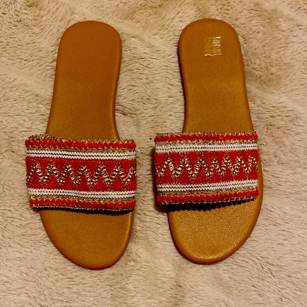 Orange SHEIN sandles